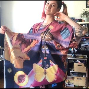 Fluttery Drips Draped Robe